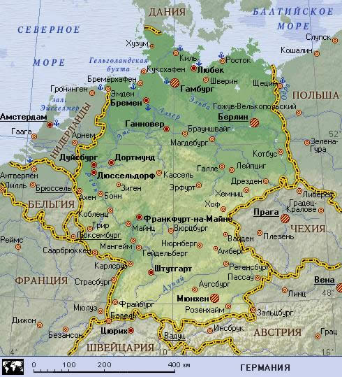 Германия. Карта